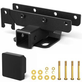 LONGSUN Tow Trailer Hitch Receiver Kit 2 Inch Rear Bumper Compatible for 2018-2025 Jeep Wrangler JL JLU 4 Door and 2 Door Unlimited - Exclude JK Models