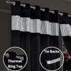 L S U Diamante Blackout Eyelet Thermal Curtains Pair with