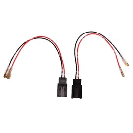 Aramox 1 Pair Door Speaker Wiring Harness, 12V 3A 10W Car Door Speaker Amplifier Connector Wiring Harness Adapter with Plug Replacement for Peugeot