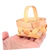 Levemolo 5pcs Handwoven Miniature Wooden Baskets Adorable Candy Holders for
