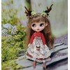 Blythe costume Obitsu 24 Licca-chan Azone doll clothes antler decoration