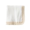 CHUNGEL Cotton Muslin Baby Blanket with Tassel，Large 47" x 47"