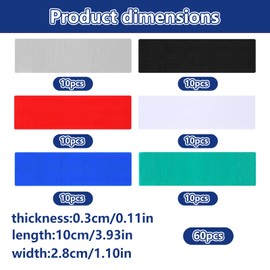60 Pcs Plastic Packers, for Shims, Heavy-Duty Glazing Packers, Decking Spacers, for Windows, Doors, Flooring, Decking and DIY, 1-6mm Packer's