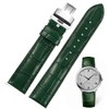 Genuine Leather Watch Bands, Italian Alligator Grain Embossed Watch Straps,Quick