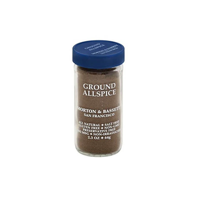 Morton & Bassett Ground Allspice, 2.3oz - Salt-Free, Non-GMO, Warm