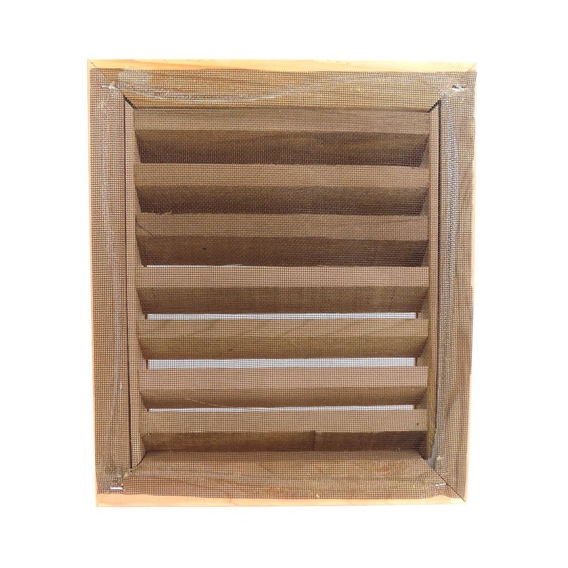 Miller Shingle Rectangle Clear Cedar Vent, Flush Mount - 12