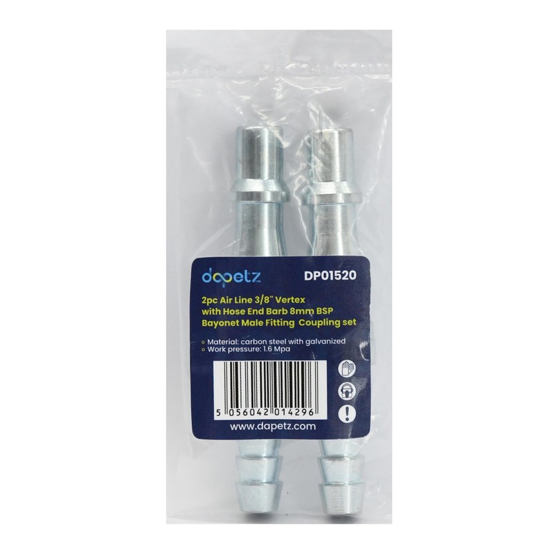 Dapetz ® 2PC Air Line Hose Bayonet Connectors 3/8" BSP