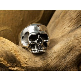 Fly Style; Men's Skull Ring; Stainless Steel; Keith Richards, Stainless Steel