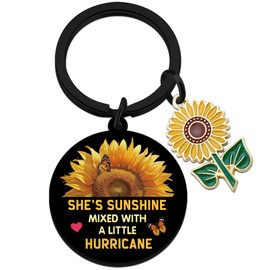 Uerifr Sunflower Gifts For Women Adults Sunflower Keychain Decor Sunshine Gifts For Women Friend Yellow Gift For Sunflowers Lovers Sun Flower Gift Accessories Easter Birthday Stuff For Her