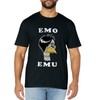 Emo Emu T-Shirt - Funny Metal Goth Emu Bird T-Shirt
