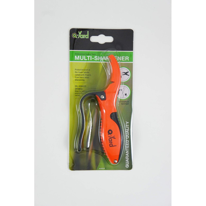 Q-yard Handheld Multi-Sharpener for Pruning Shears, Garden Hand Pruners, Gardening