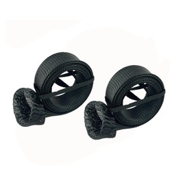 EZYoutdoor Rod Socks for Fishing Poles – 7ft Braided Mesh Rod Sleeves, Fishing Pole Sleeve with Elastic Lanyard, for Spinning, Casting, and Fly (2 Pack)