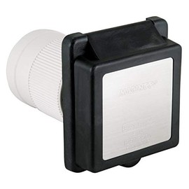 Marinco 6353ELRV. Black 50 Amp Standard Power Inlet