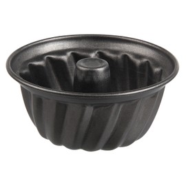 Zenker 7686 Gugelhupfform Ø 10 cm SPECIAL -MINI,kleineBackformausStahlblech,KuchenformmitAntihaftbeschichtung(Farbe:Schwarz),Menge:1Stück