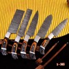 CHEF KNIVES Handmade HAND FORGED DAMASCUS STEEL CHEF KNIFE Set