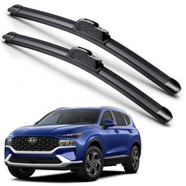 EZ Motoring For 2019-2023 Hyundai Santa Fe Windshield Wiper Blades J-HOOK Hybrid Silicone