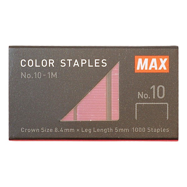 Max Staple Color Needle No. 10 Metallic Pink NO.10-1M/MP