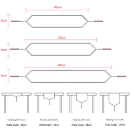 WAITER TREE Burlap Linen Style Table Runner with Tassels Rustic Farmhouse Dresser Scarf for Dining Table Banquet Party Home Decor (Grey, 35 x 180cm)