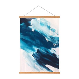 Teak Wood Magnetic Poster Frame Hanger, 12x16 12x18 12x24 Magnet Poster Frame for Posters, Prints, Photos, Pictures, Maps, Scrolls, and Canvas Artwork（12" / 30.5cm)