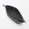 MUJI 84473876 Wrinkle Nylon Pouch with Gusset, Dark Gray, S,