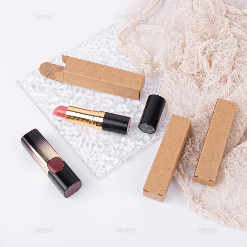AUEAR, 50 Pack Kraft Paper Lipstick Boxes Empty Lip Gross
