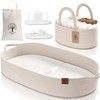 Baby Changing Basket Includes Diaper Caddy - Breathable & Waterproof
