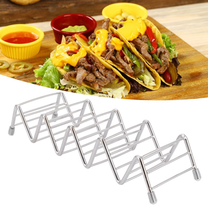 Taco Holder Innovative 304 Stainless Steel Pancake Stand Tray for