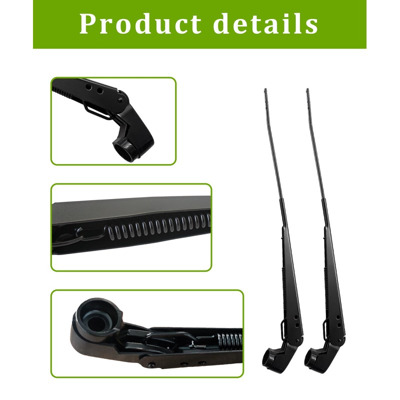 1 Pair Front Windshield Wiper Arm Replacement Kit Compatible With