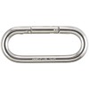 Trusco TPKB-8(P) Petite Carabiner, Stainless Steel, Silver, 0.3 inches (8