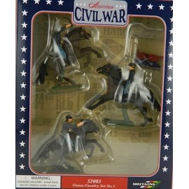 W. Britain American Civil War Union Cavalry Set No. 1-3 Mounted Figures #52005