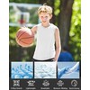 EoBeKee Boys Sleeveless Compression Shirt, Youth Football Athletic Tank Top,