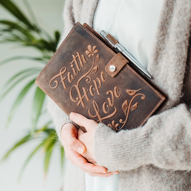 moonster Leather Journal Refillable Notebook – Vintage Handmade Leather Bound