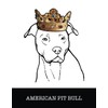 American Pit Bull: American Pit Bull Terrier King/Queen Wearing Crown