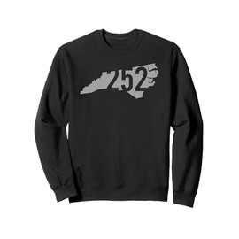 252 Area Code, Greenville, Rocky Mount, New Bern, NC Sweatshirt