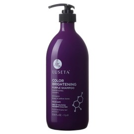 Luseta Color Brightening Purple Shampoo for Blonde and Gray Hair -Infused with Cocos Nucifera Oil to Help Nourish, Moisturize and Condition hair, Sulf