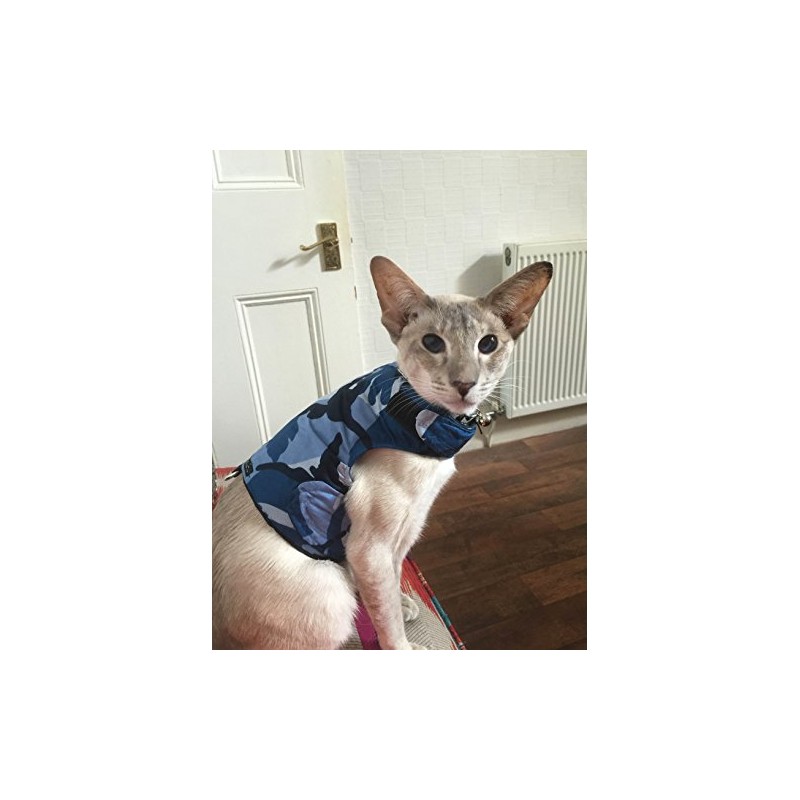 Mynwood Cat Jacket/Harness Blue Combat Kitten up to 8month