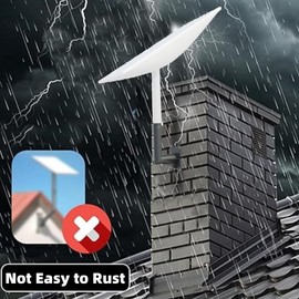 Starlink-Montageset, Starlink-Dachhalterung für Starlink V2, für Starlink Internet Kit Satellite, Starlink-Wandhalterung aus Edelstahl, Stabiler Starlink-Masthalterungsadapter