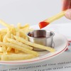 Sauce Cups Stainless Steel Round Condiments Ramekins Grade Dipping Sauce