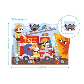 Dodo D300372 Educational Heros Fireman Puzzle 30 Pieces, Various