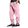 VICTORIOUS Men's Elastic Cuff Fleece Sweatpants - HILLSP - Pink