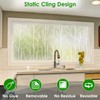 DKTIE Nordic Leaves Window Privacy Film Decorative Stained Glass Sun