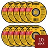 DeWalt DW8062 4-1/2"x.045"x7/8" Metal Angle Grinder Thin Cutoff Wheel, 10
