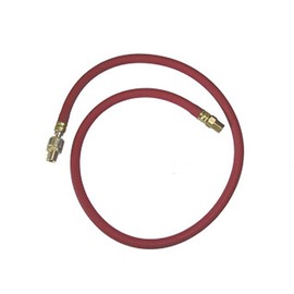 Interstate Pneumatics HA46-03EBS Red Rubber Hose 3/8 Inch x 3 Feet 300 PSI 4:1 Safety Factor