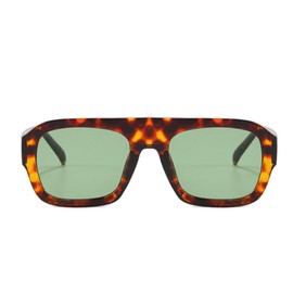 ENTHYI Retro Square Sunglasses Women Leopard Stripes Shades UV402 Fashion Punk Men Sun Glasses