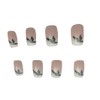 Press On Nails 24pcs/set French Fake Nail With Glue Short