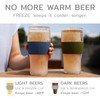 Host Freeze Beer Glasses, Freezable Beer Gifts for Men, Double
