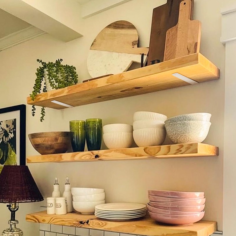 Pack of 4 Shelf Brackets, White, 150 mm Shelf Wall