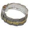 Blekon Collections Silver Metal Western Style Decorated Oval Face Women's