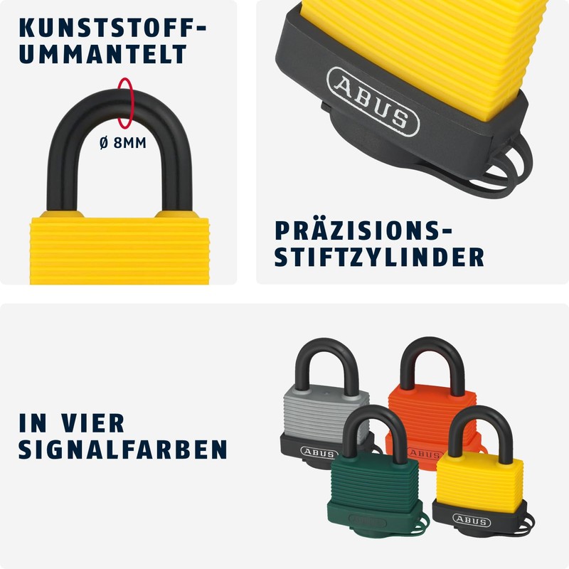 ABUS 50873 Al 70/45 45 mm brass padlock with aluminium