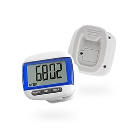 Calorie Measurement Watch Function Clip-on BIG LCD Precision PT Pedometer Blue